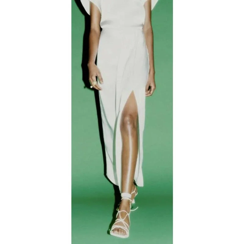 DRAPED SATIN SKIRT BNWT Size XL - Picture 1 of 8